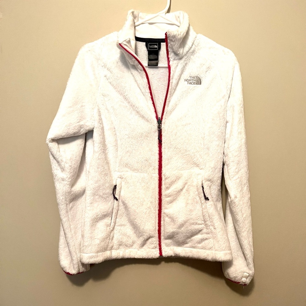 The North Face fleece, white, size small